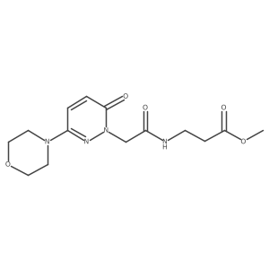 methyl 3-(2-(3-morpholino-6-oxopyridazin-1(6H)-yl)acetamido)propanoate结构式