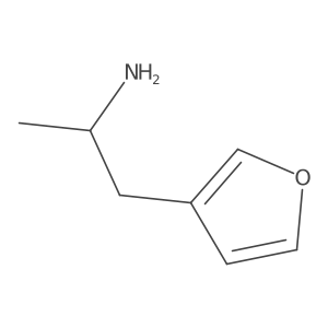 (2S)-1-(furan-3-yl)propan-2-amine结构式
