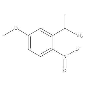 (1S)-1-(5-methoxy-2-nitrophenyl)ethan-1-amine Structure