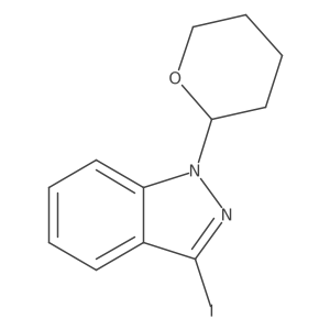 1-(Tetrahydro-2H-pyran-2-yl)-3-iodo-1H-indazole Structure