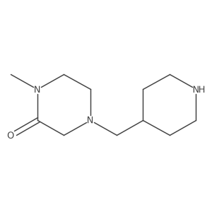 2-Piperazinone, 1-methyl-4-(4-piperidinylmethyl)-结构式