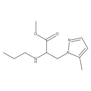 methyl 3-(5-methyl-1H-pyrazol-1-yl)-2-(propylamino)propanoate结构式