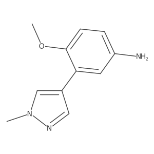 4-Methoxy-3-(1-methyl-1H-pyrazol-4-yl)aniline结构式