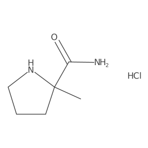 2-Methylpyrrolidine-2-carboxamide hydrochloride Structure