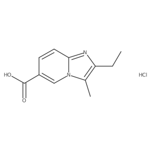 2-Ethyl-3-methylimidazo[1,2-a]pyridine-6-carboxylic acid hydrochloride Structure