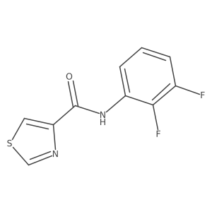N-(2,3-difluorophenyl)-1,3-thiazole-4-carboxamide结构式