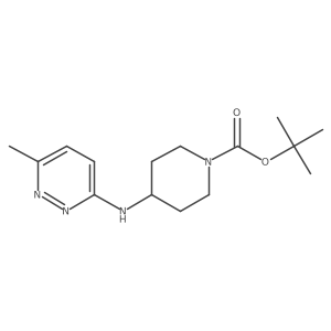 tert-Butyl 4-((6-methylpyridazin-3-yl)amino)piperidine-1-carboxylate结构式