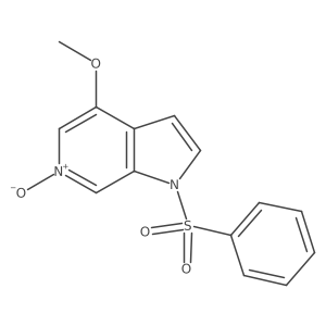 4-Methoxy-1-(phenylsulfonyl)-1H-pyrrolo[2,3-C]pyridine 6-oxide Structure