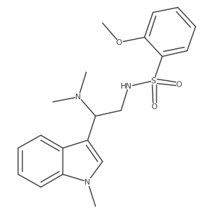 N-(2-(dimethylamino)-2-(1-methyl-1H-indol-3-yl)ethyl)-2-methoxybenzenesulfonamide Structure