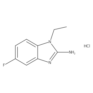 1-ethyl-5-fluoro-1H-1,3-benzodiazol-2-amine hydrochloride Structure