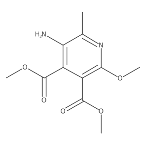 3-Amino-4,5-dimethoxycarbonyl-6-methoxy-2-methylpyridine结构式