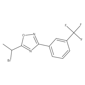 5-(1-Bromoethyl)-3-(3-(trifluoromethyl)phenyl)-1,2,4-oxadiazole Structure