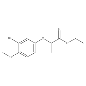Ethyl 2-(3-bromo-4-methoxyphenoxy)propanoate结构式