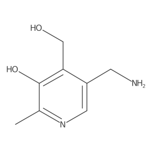 2-Methyl-3-hydroxy-4-hydroxymethyl-5-aminomethylpyridine Structure
