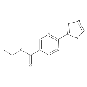 Ethyl 2-(thiazol-5-YL)pyrimidine-5-carboxylate结构式