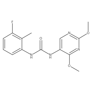 1-(2,4-Dimethoxypyrimidin-5-yl)-3-(3-fluoro-2-methylphenyl)urea Structure