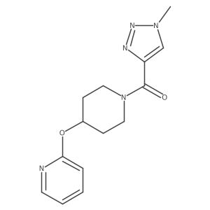 (1-methyl-1H-1,2,3-triazol-4-yl)(4-(pyridin-2-yloxy)piperidin-1-yl)methanone结构式