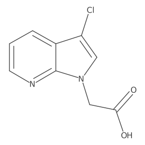 (3-Chloro-pyrrolo[2,3-b]pyridin-1-yl)-acetic acid Structure