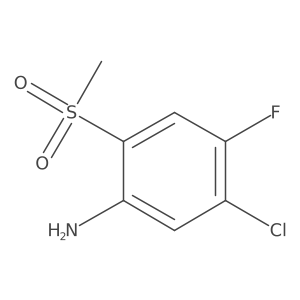 5-Chloro-4-fluoro-2-methanesulfonylaniline结构式