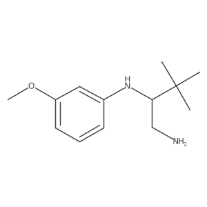 N-(1-amino-3,3-dimethylbutan-2-yl)-3-methoxyaniline Structure