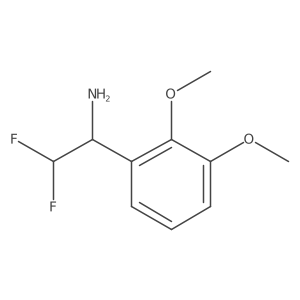 1-(2,3-Dimethoxyphenyl)-2,2-difluoroethan-1-amine结构式