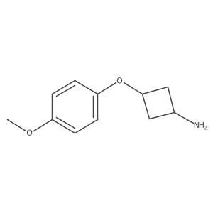 trans-3-(4-Methoxyphenoxy)cyclobutanamine Structure