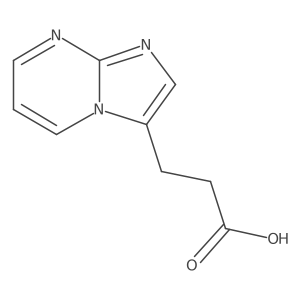 3-{Imidazo[1,2-a]pyrimidin-3-yl}propanoic acid Structure