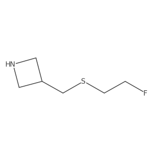 3-{[(2-Fluoroethyl)sulfanyl]methyl}azetidine Structure