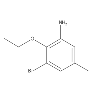 3-Bromo-2-ethoxy-5-methylaniline Structure