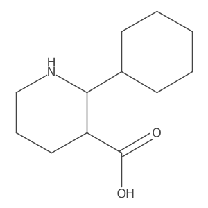 2-Cyclohexylpiperidine-3-carboxylic acid Structure