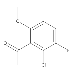 1-(2-Chloro-3-fluoro-6-methoxyphenyl)ethan-1-one Structure