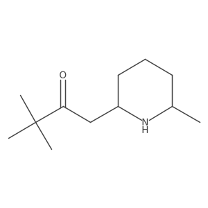 3,3-Dimethyl-1-(6-methylpiperidin-2-yl)butan-2-one结构式