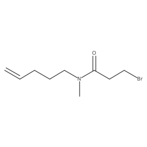 3-bromo-N-methyl-N-(pent-4-en-1-yl)propanamide Structure