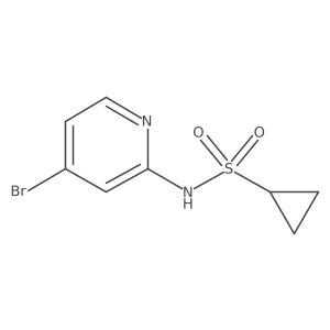 N-(4-Bromo-2-pyridinyl)cyclopropanesulfonamide Structure