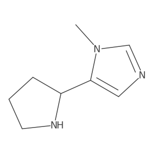 1-methyl-5-[(2S)-pyrrolidin-2-yl]-1H-imidazole Structure