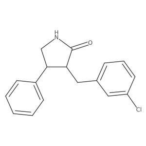 3-(3-Chlorobenzyl)-4-phenylpyrrolidin-2-one结构式