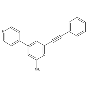 6-(Phenylethynyl)-[4,4'-bipyridin]-2-amine Structure