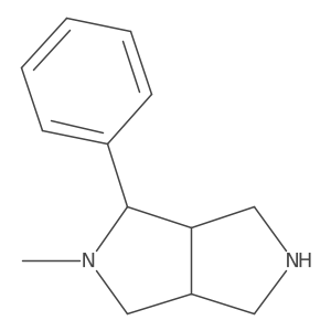 2-Methyl-1-phenyl-octahydropyrrolo[3,4-c]pyrrole结构式