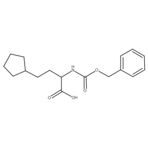2-{[(Benzyloxy)carbonyl]amino}-4-cyclopentylbutanoic acid Structure