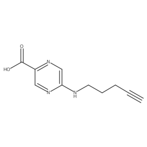 5-[(Pent-4-yn-1-yl)amino]pyrazine-2-carboxylic acid Structure