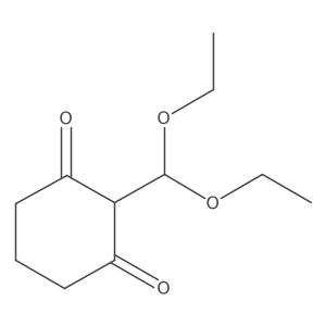 2-(Diethoxymethyl)cyclohexane-1,3-dione结构式