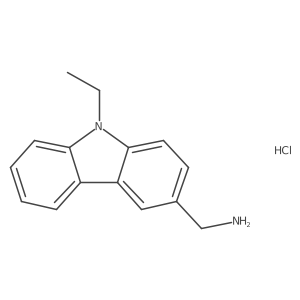 (9-ethyl-9H-carbazol-3-yl)methanamine hydrochloride结构式
