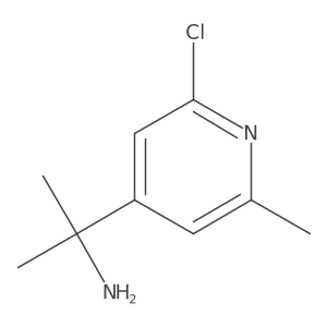 2-(2-Chloro-6-methylpyridin-4-yl)propan-2-amine Structure