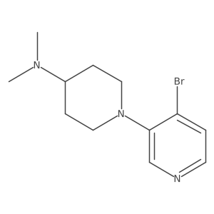 1-(4-Bromopyridin-3-yl)-N,N-dimethylpiperidin-4-amine Structure