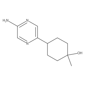 Rel-(1r,4r)-4-(5-aminopyrazin-2-yl)-1-methylcyclohexan-1-ol Structure