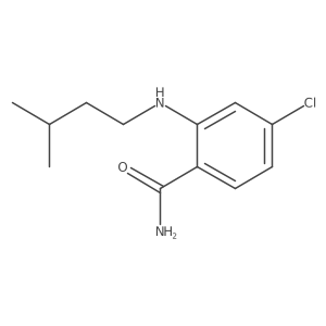 4-Chloro-2-[(3-methylbutyl)amino]benzamide结构式