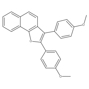 2,3-Bis(4-methoxyphenyl)naphtho[1,2-b]furan结构式