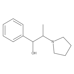 1-Phenyl-2-(pyrrolidin-1-yl)propan-1-ol, (1S,2S)-结构式