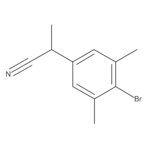 2-(4-Bromo-3,5-dimethylphenyl)propanenitrile结构式