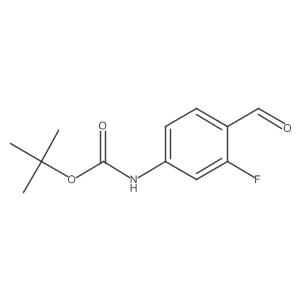Tert-butyl 3-fluoro-4-formylphenylcarbamate Structure